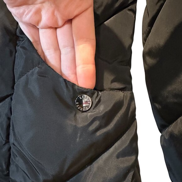 Steve Madden $225 Insulated Long Winter Parka Coat XS Removable Hood Quilted - Picture 10 of 14